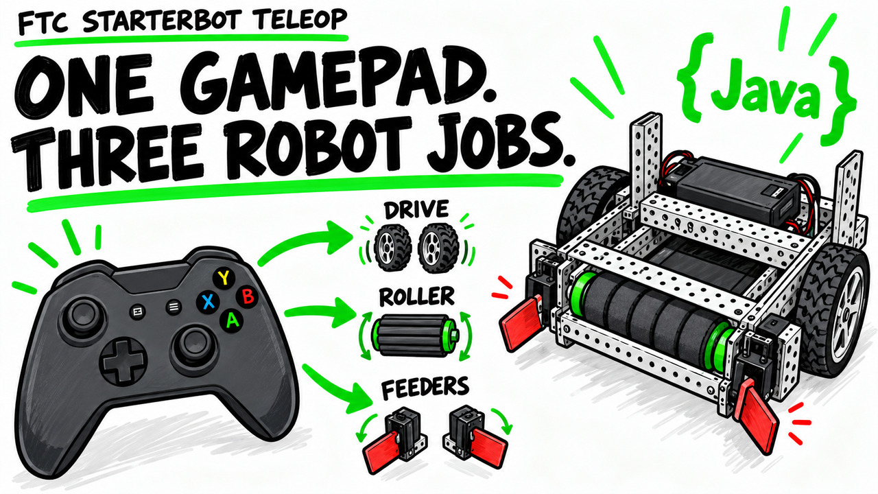 Cover for Video 8 FTC StarterBot TeleOp Drive Intake and Telemetry