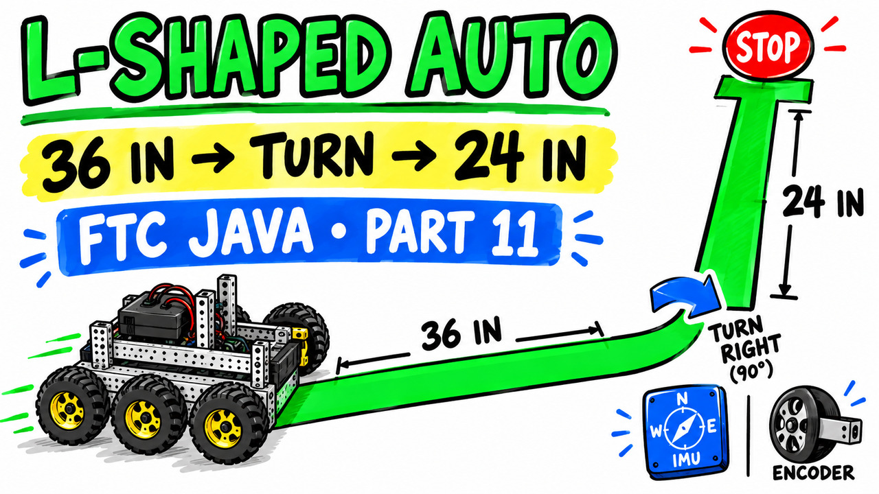 Cover for Video 11 FTC Autonomous Build an L-Shaped Route